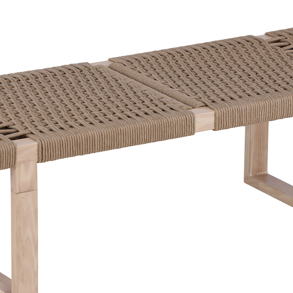 Bänk Vind Ängön Naturfärgad Sittbänk Rep & Trä 140 cm