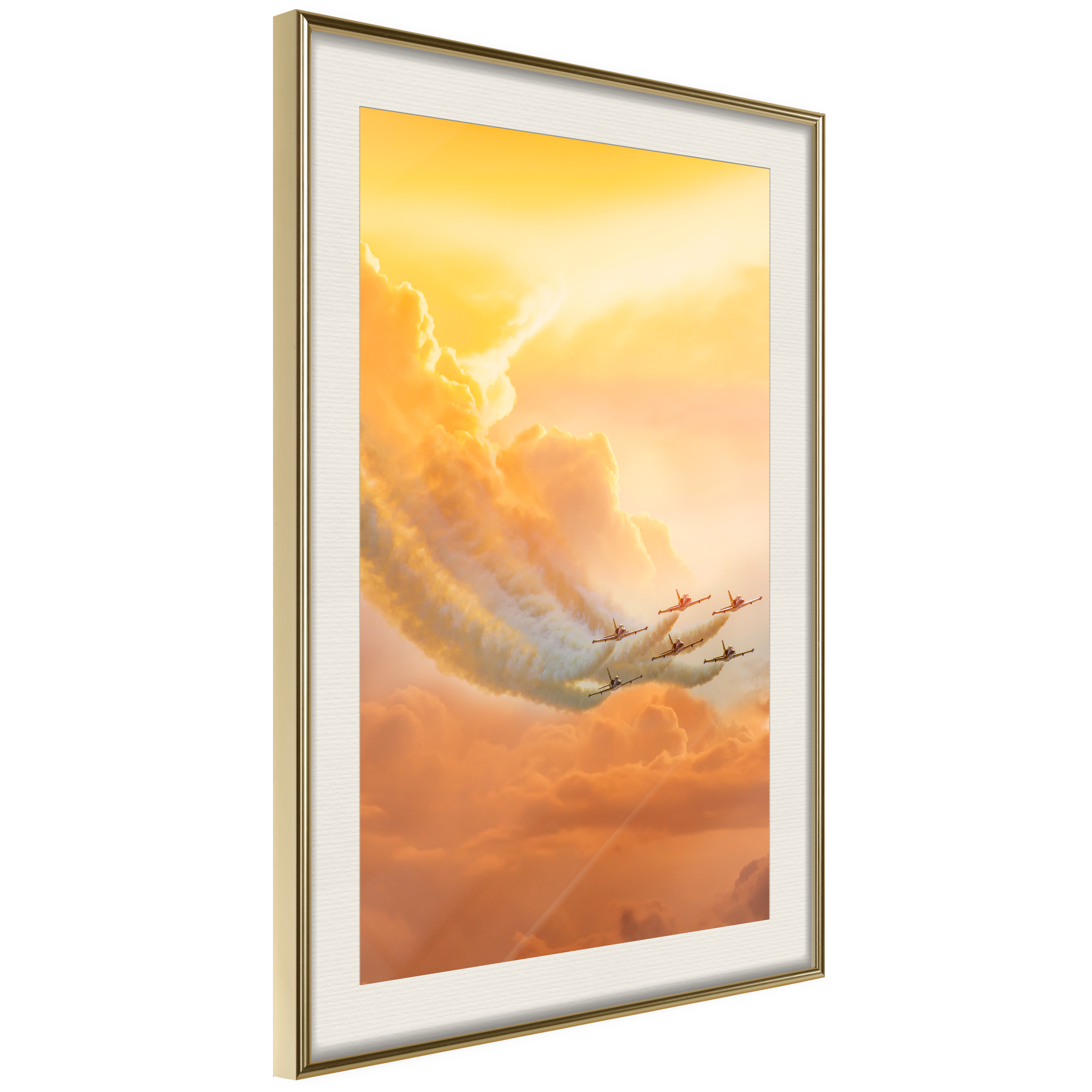 Poster Artgeist Affisch Airplanes in the Clouds