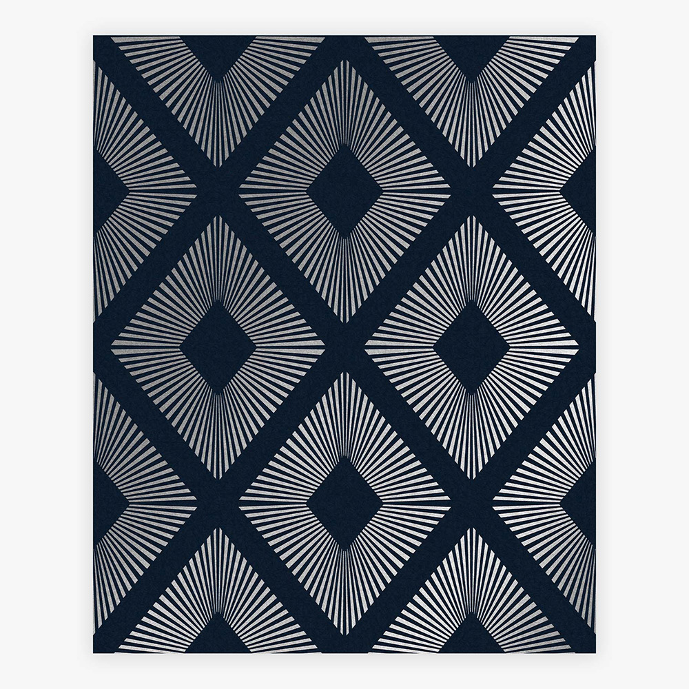 Tapet NEXT Deco Triangle Navy