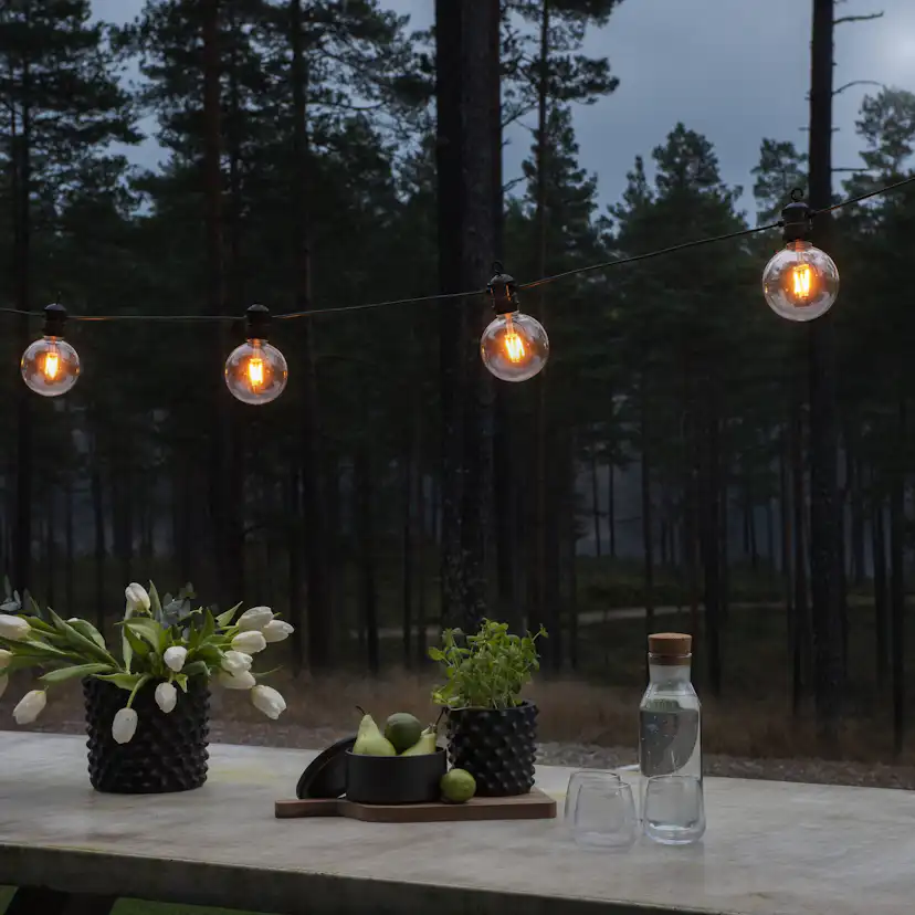Startset Gnosjö Konstsmide E27 10 amber LED