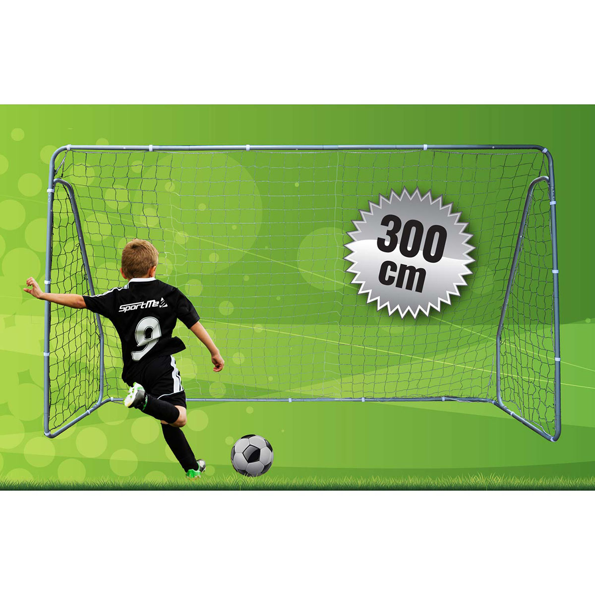 Fotbollsmål, 300 cm Bredd: 300 cm