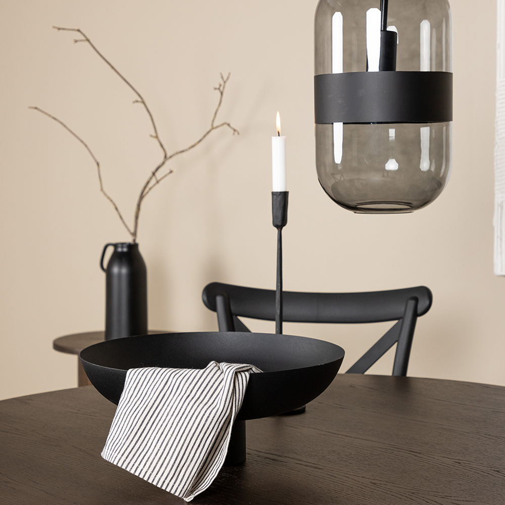 Matgrupp furniture/fashion Stone Rund med 4 Crosett Stolar