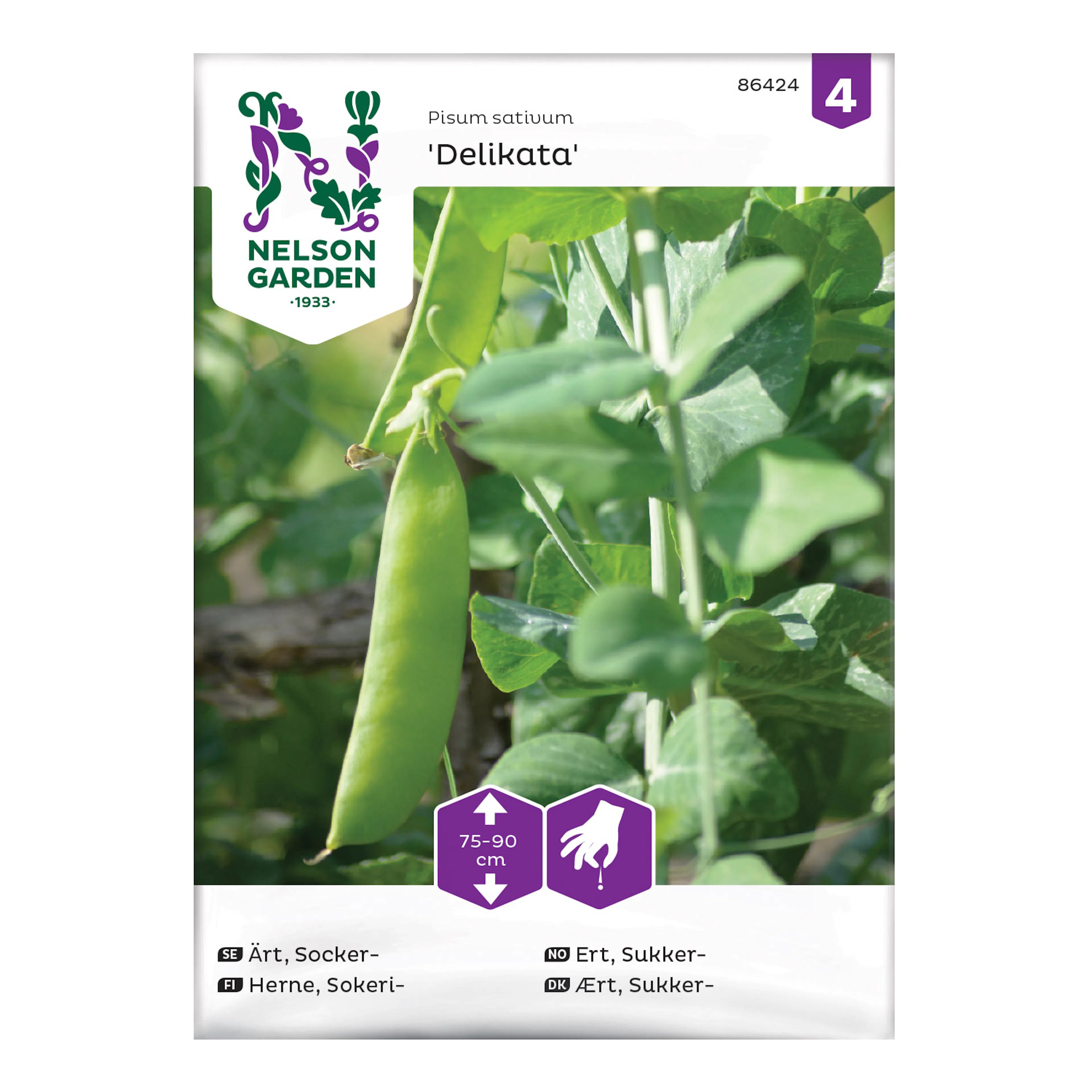 Frö Sockerärt Nelson Garden Delikata