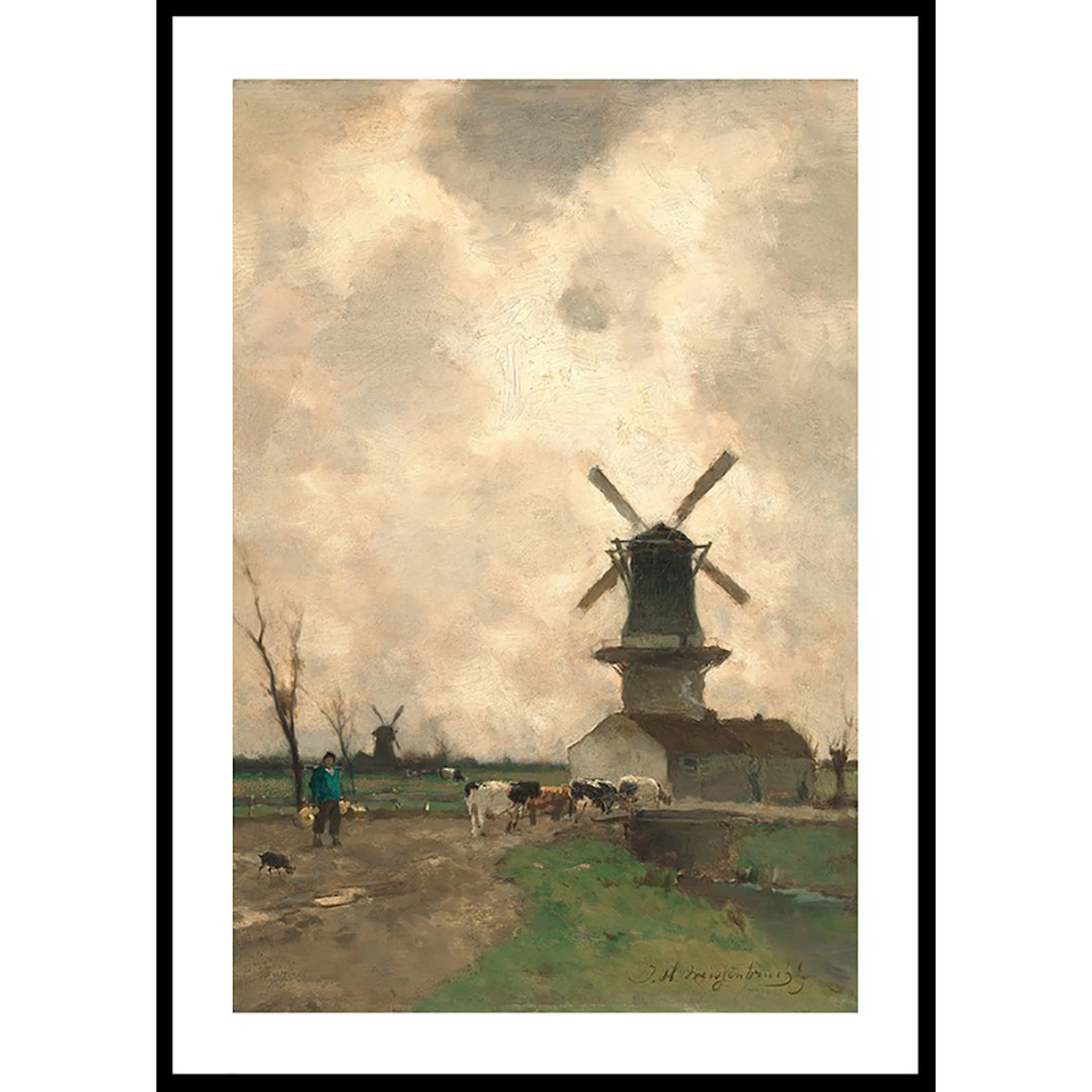 Poster Gallerix De Molen By Jan Hendrik Weissenbruch