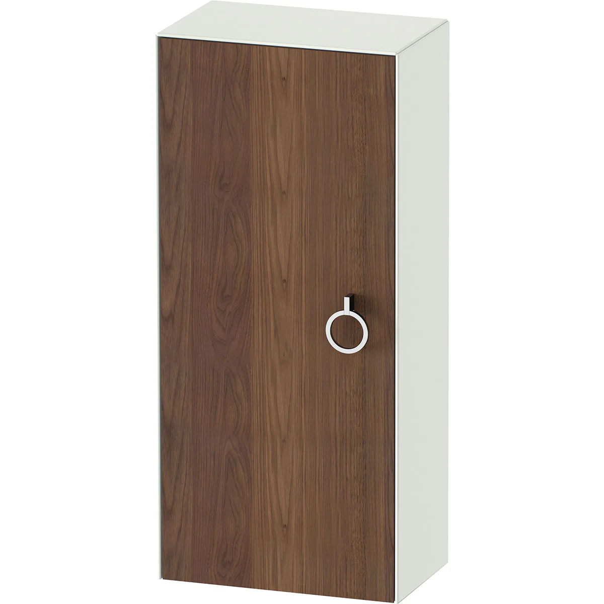 Halvhögt Amerikansk Valnöt Matt, Vit Satin matt 400x240 mm Färg: Amerikansk Valnöt/Vit, Yta: Satin Matt, Hägning: Vänster