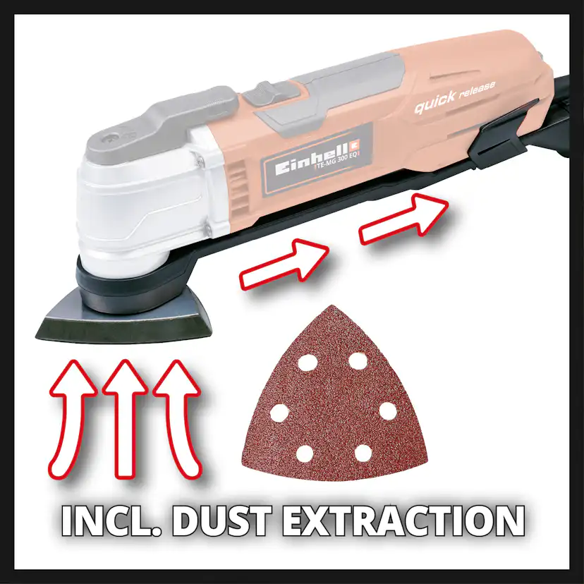 Multiverktyg Einhell TE-MG 300 E med tillbehörskit