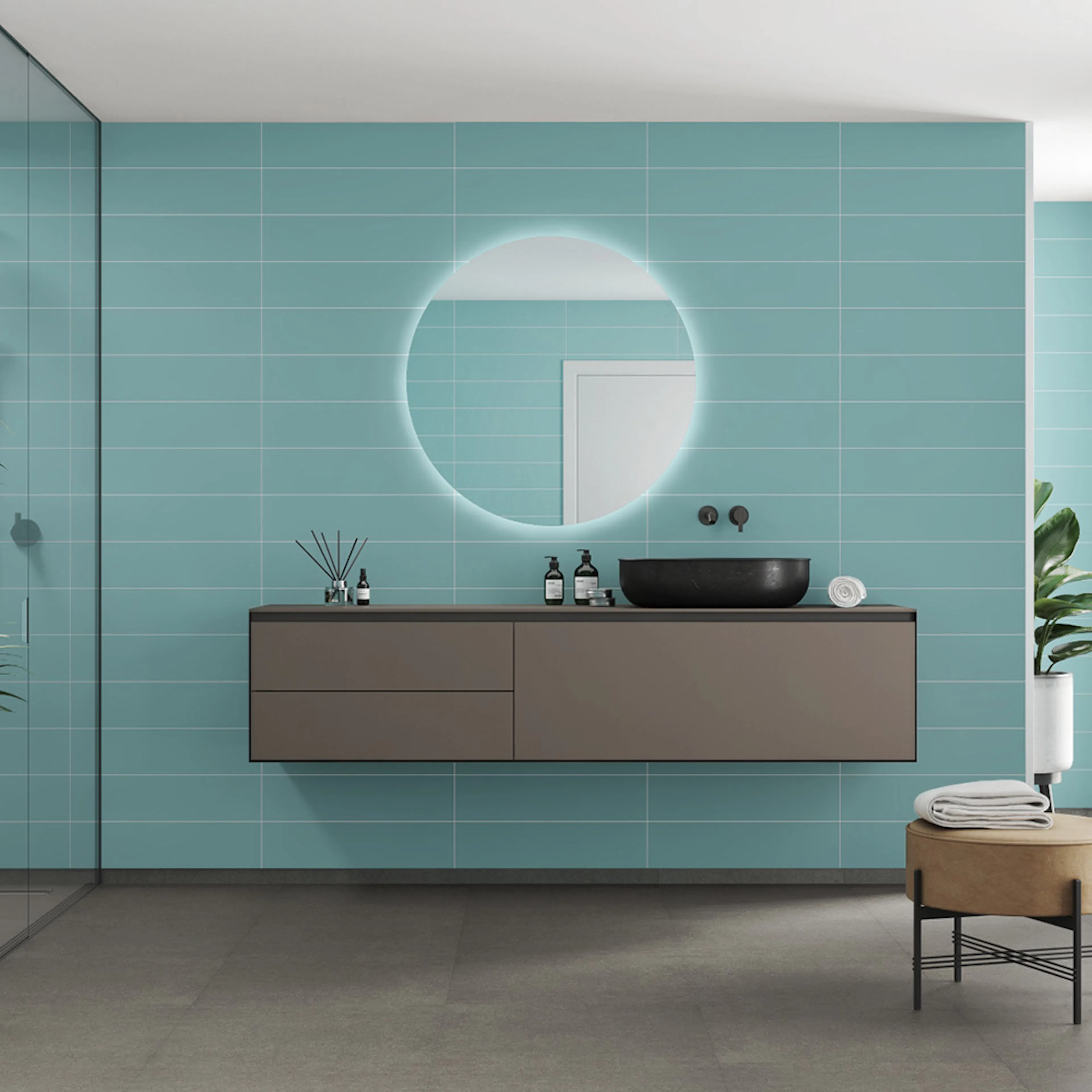 Våtrumsskiva Fibo 3212-M6015 EM Aqua Mint 10x620x2400 mm