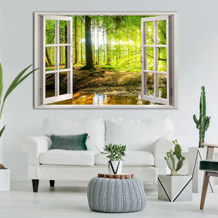 Tavla Arkiio Window View On Forest
