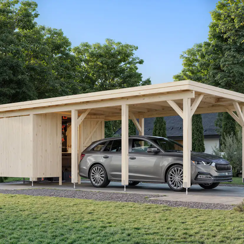 Förråd Palmako 5,8 m2 tillbehör till Carport Karl