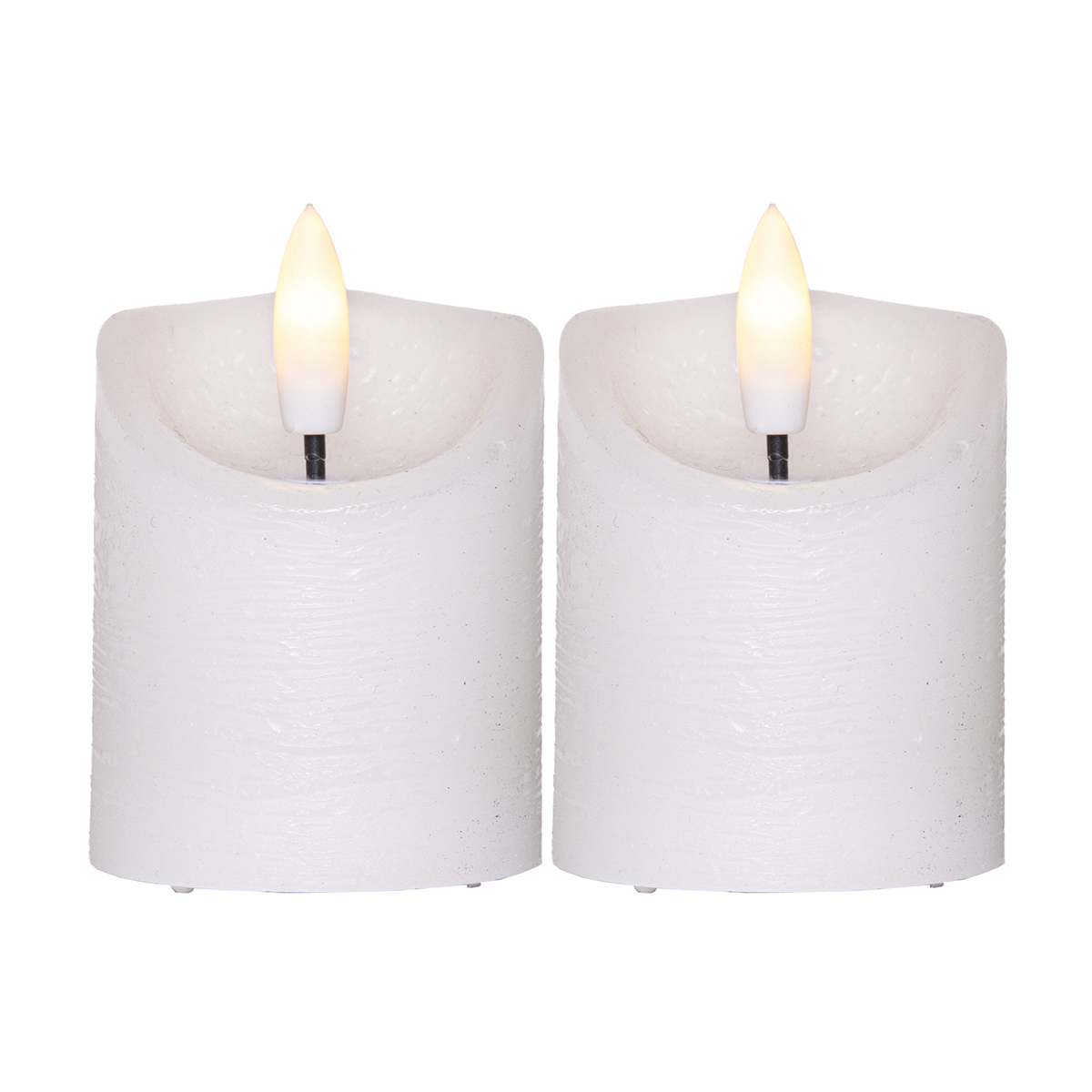 LED-Blockljus Star Trading Flamme Rustic 2-pack