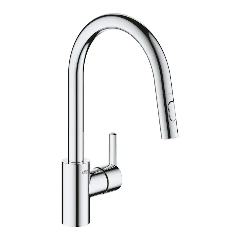 Köksblandare Grohe Feel Hög Engreppsblandare Krom med Svängbar Pip & Quickfix