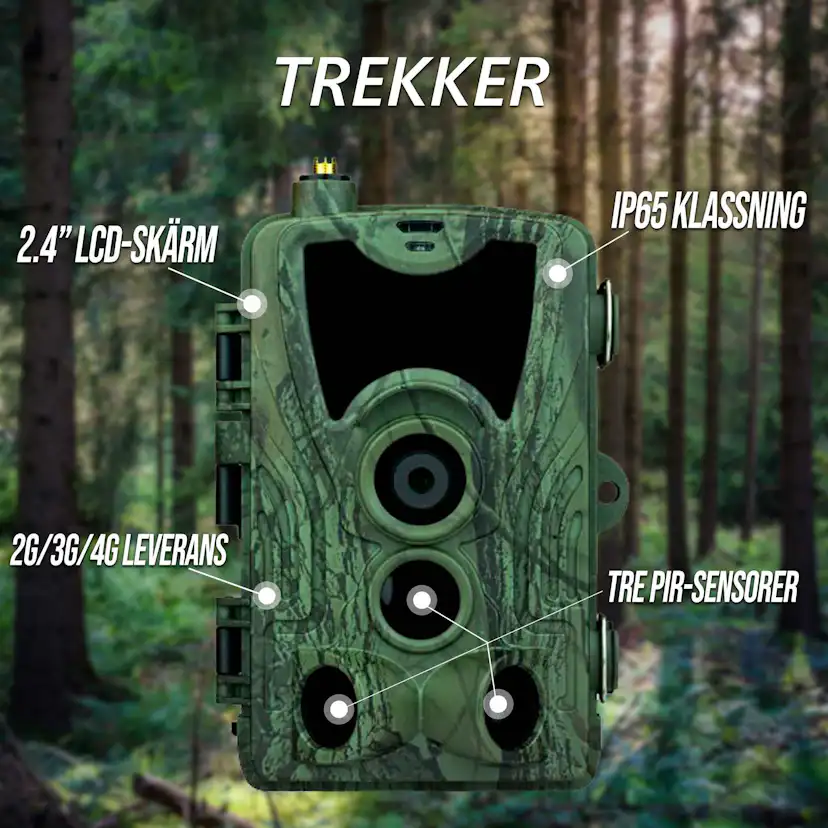 Åtelkamera Trekker Premium Sändande 4G LTE