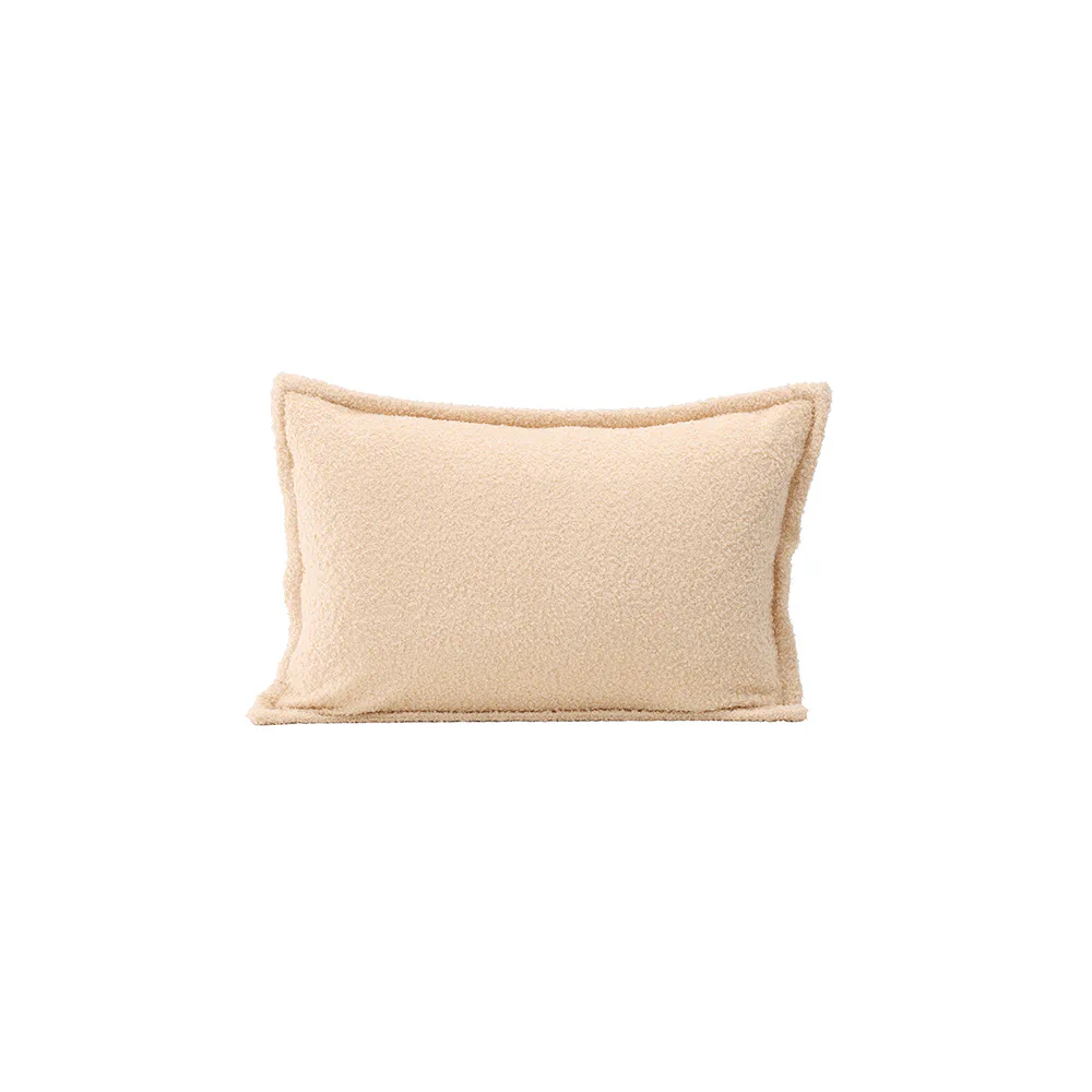 Tuva Cushion Cover Teddy fur - White Vit