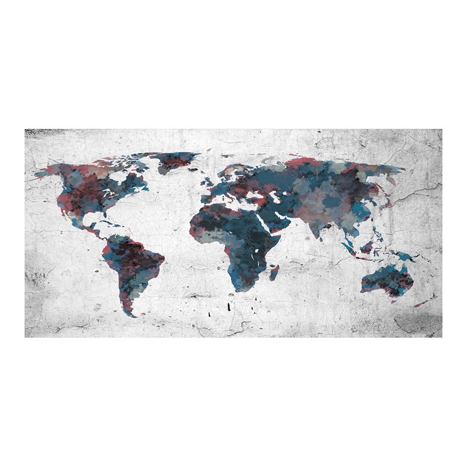 Fototapet XXL Arkiio World map on the wall 550x270 cm