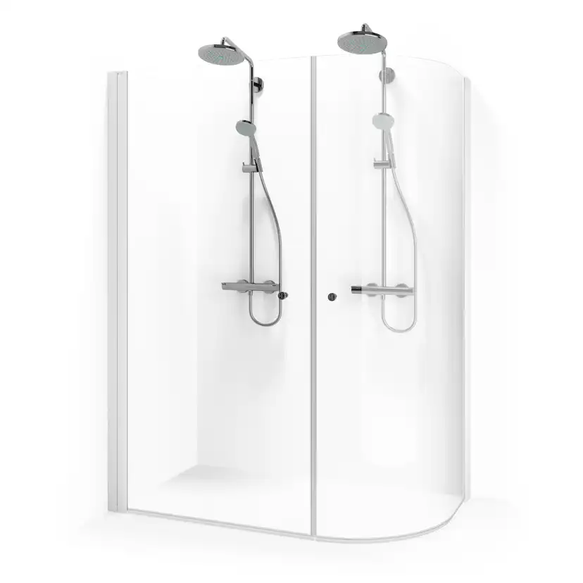 Spirit J 68x144 Vit Kl 680x1440x1970 mm, Vit, Klarglas