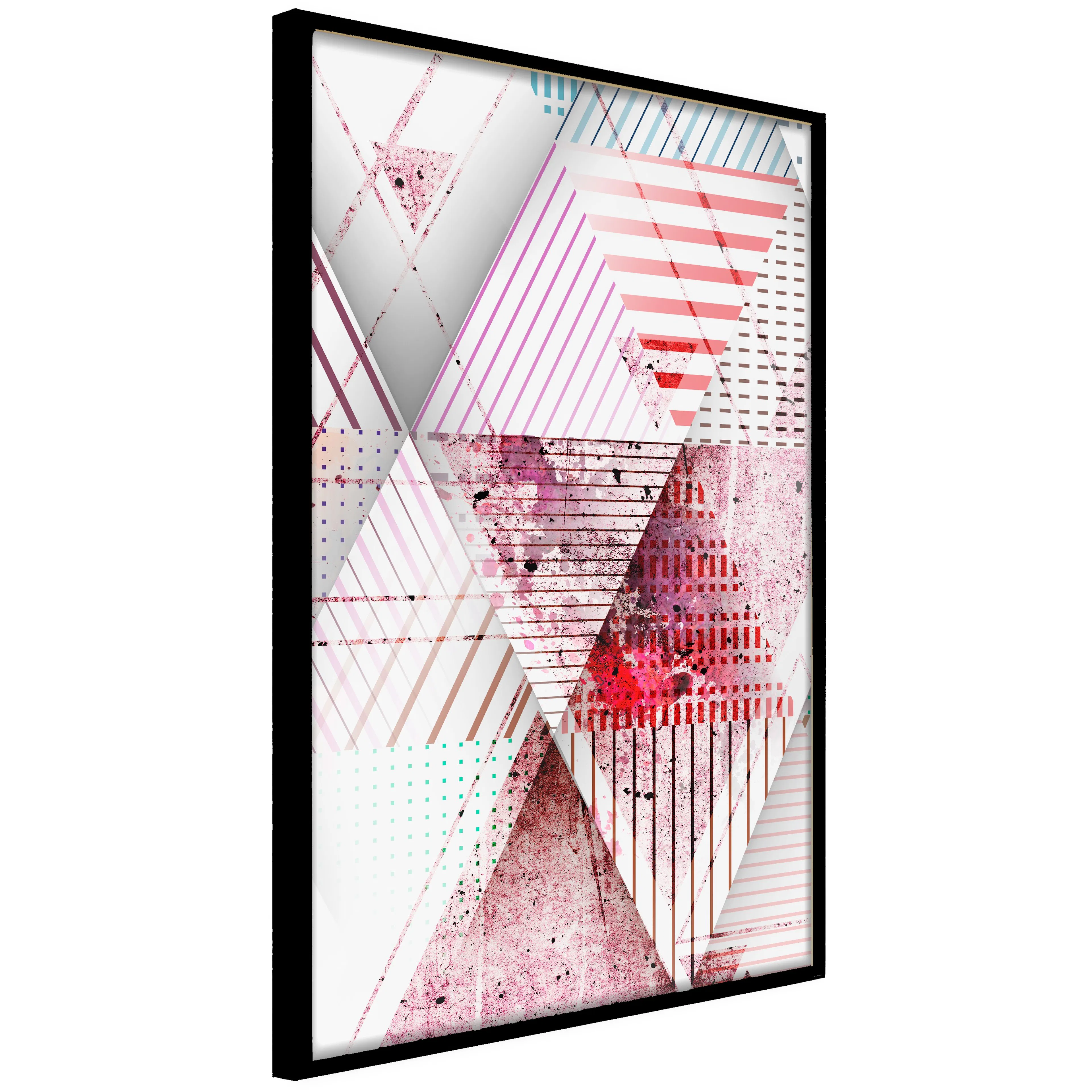 Affisch - Geometric Triangle [Poster] 40x60 Svart ram, 40x60 cm