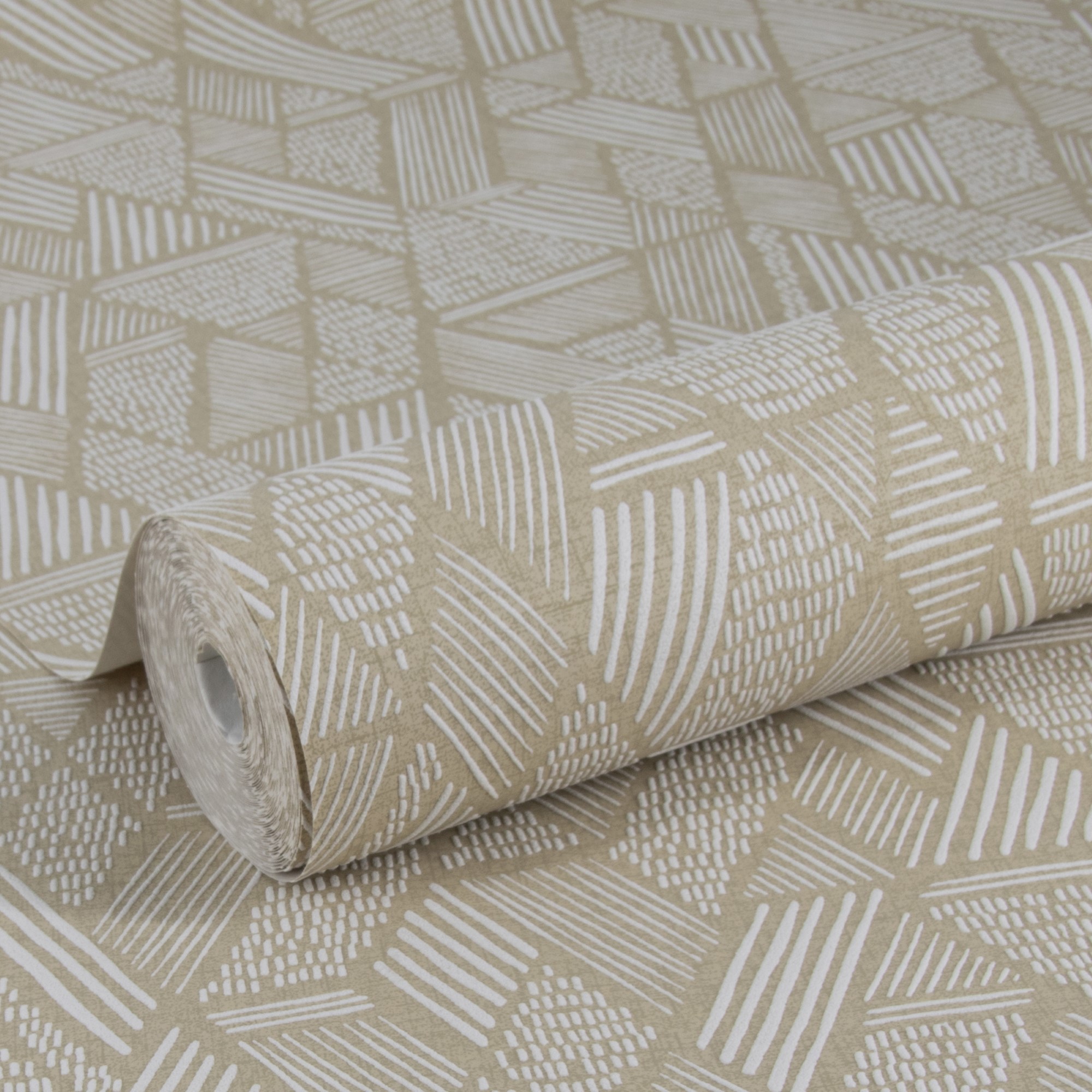 Tapet WOW Ethnic Stitch Naturligt