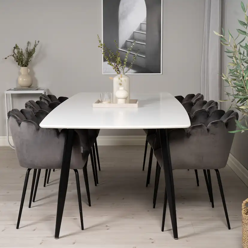 Matgrupp furniture/fashion Poker med 6 Limhamn Stolar