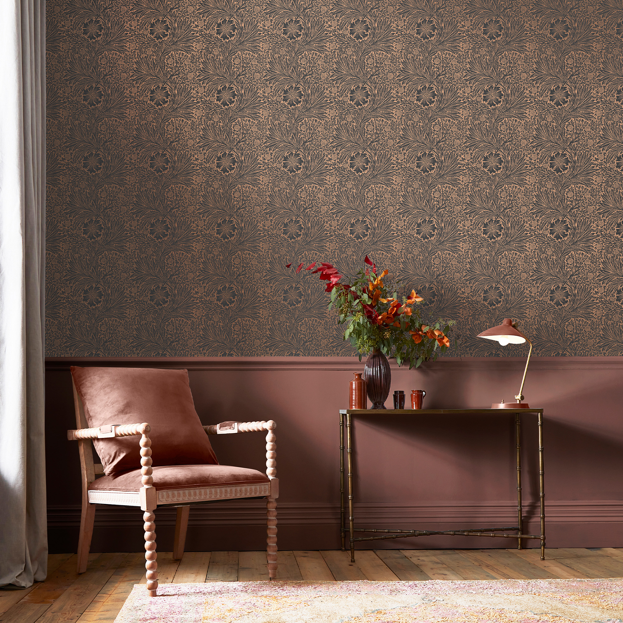 Tapet William Morris At Home Marigold Fibrous 124254