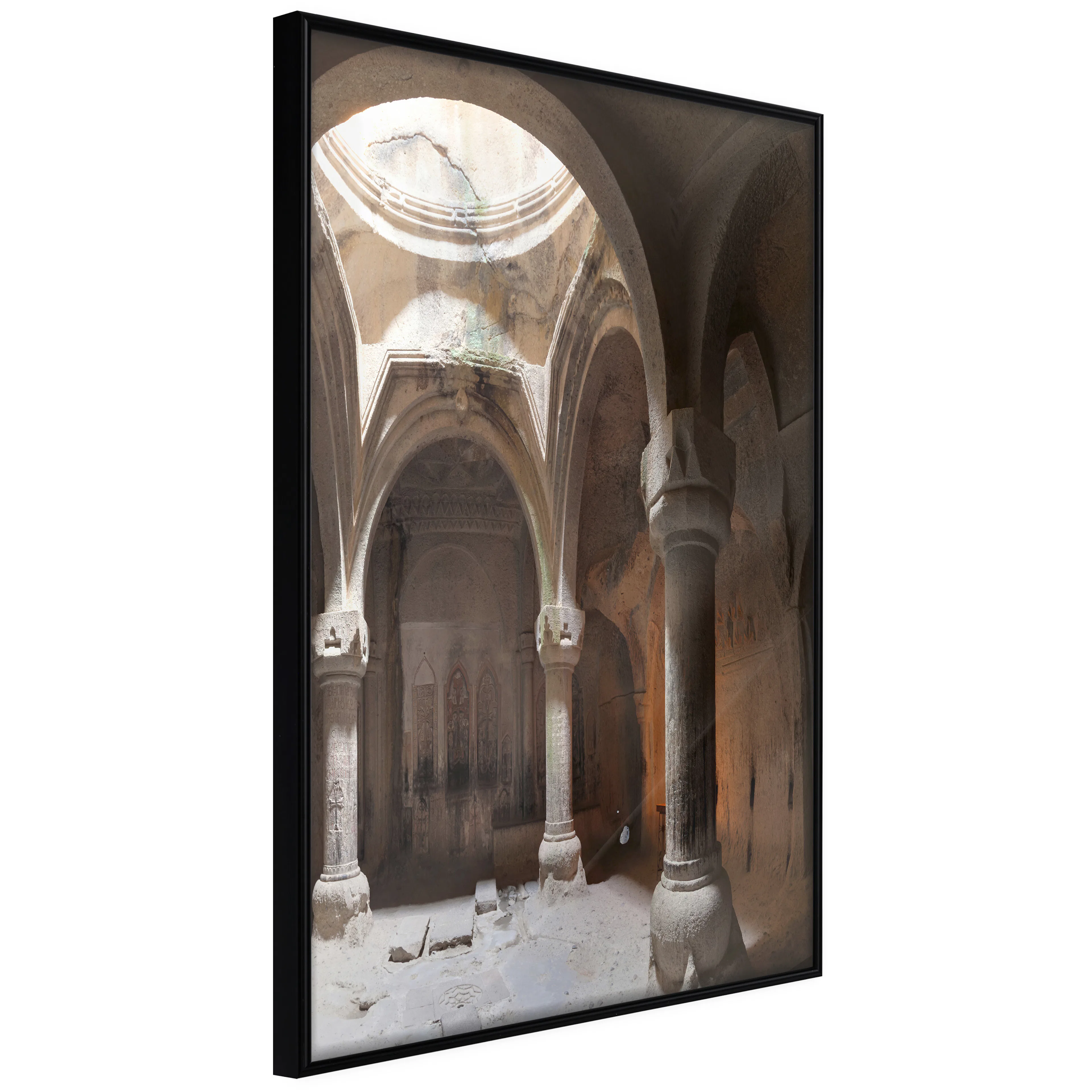 Affisch - Temple [Poster] 40x60 Svart ram, 40x60 cm