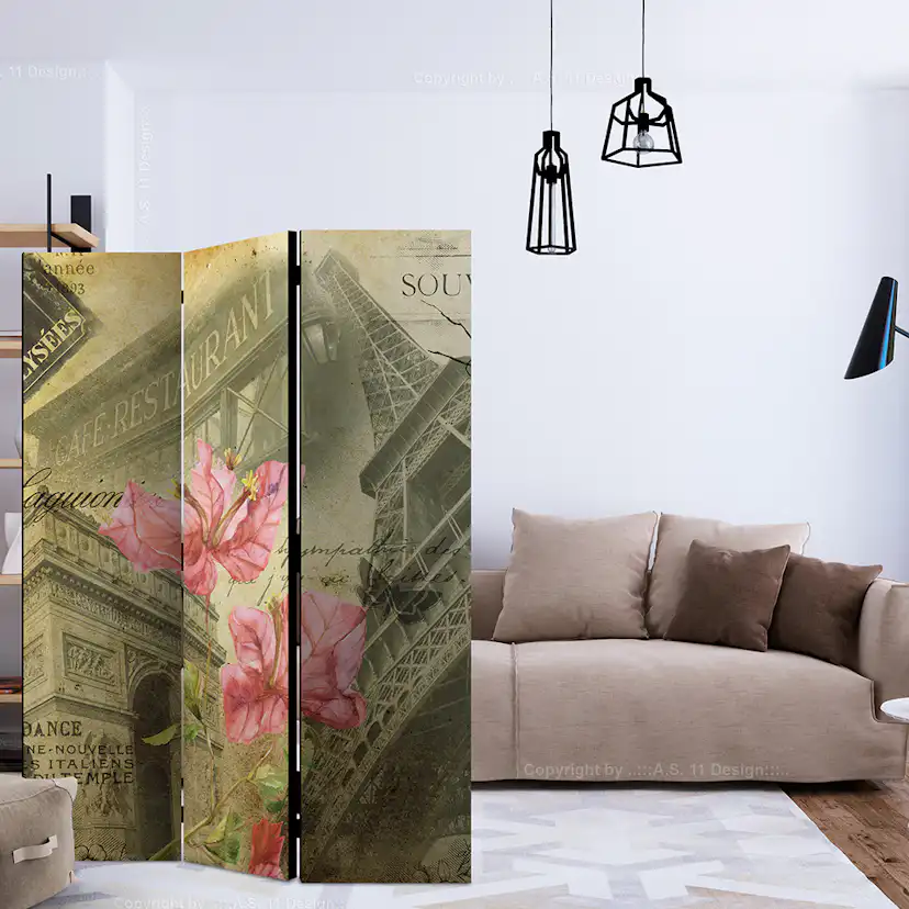 Rumsavdelare Arkiio Bonjour Paris! 135x172 cm