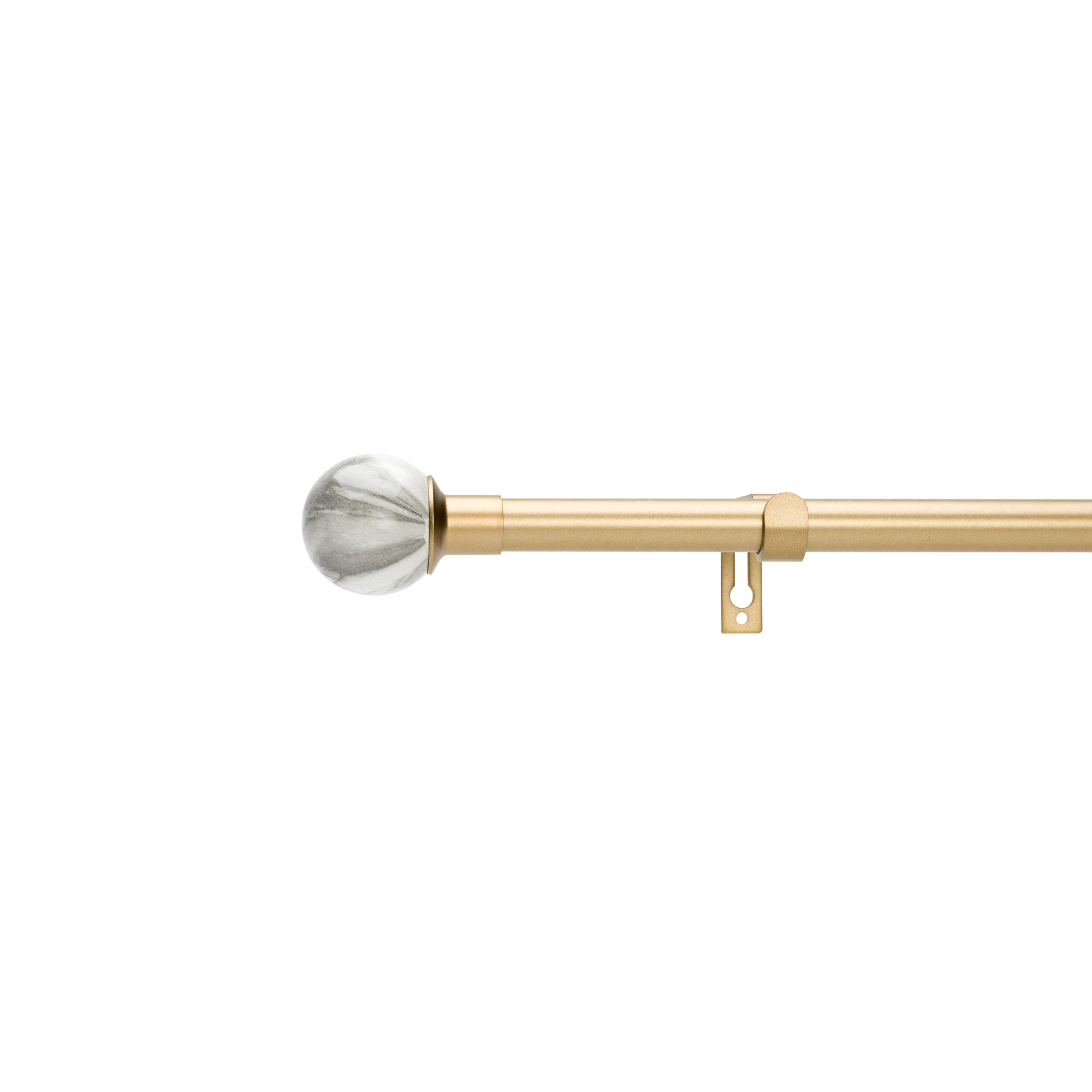 Gardinstångset Kirsch Moon 120-210cm Matt Guld