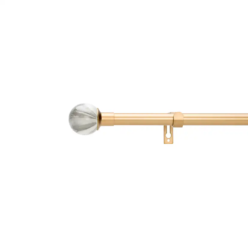 Gardinstångset Kirsch Moon 120-210cm Matt Guld