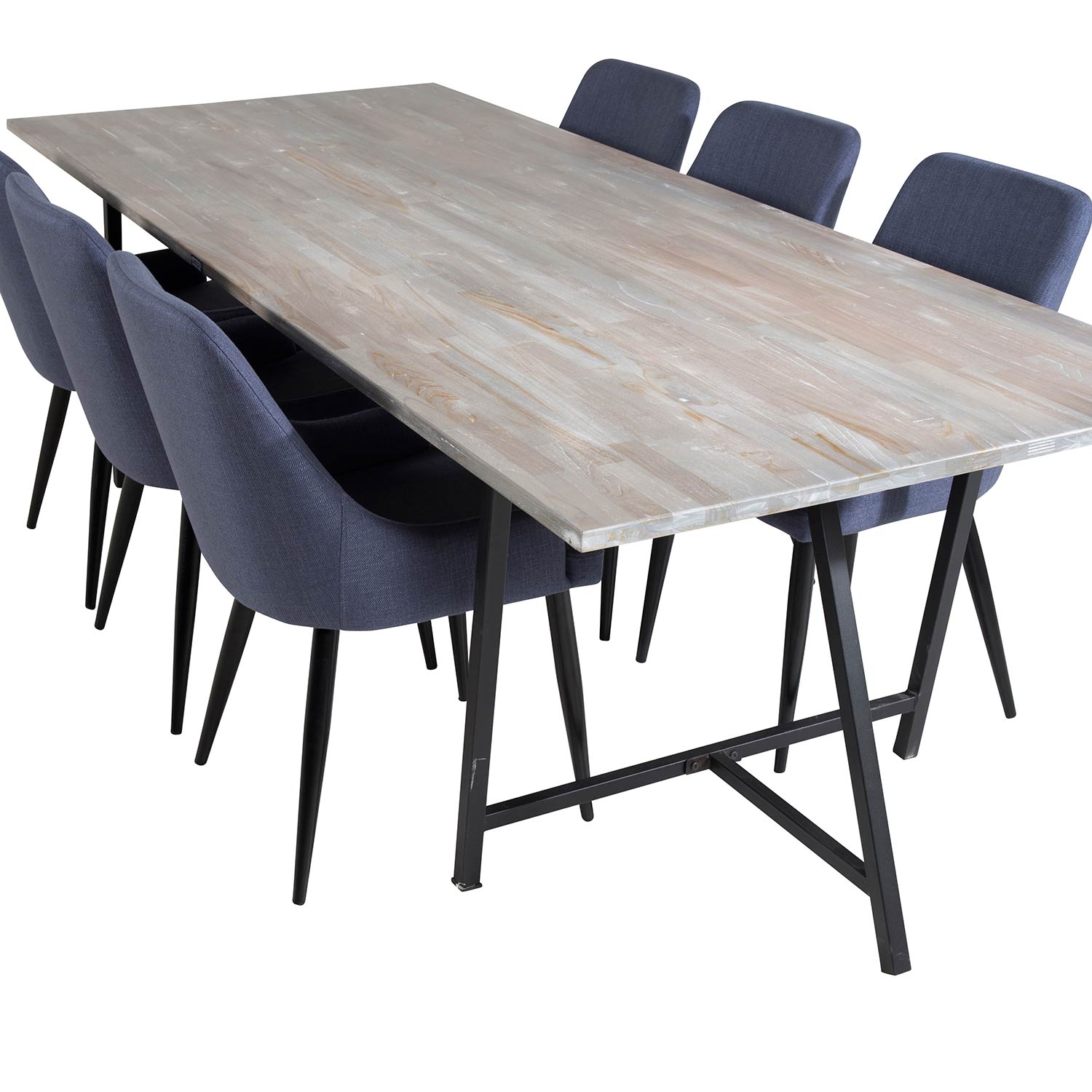 Matgrupp Venture Home Jenni med 6 Plake Stolar