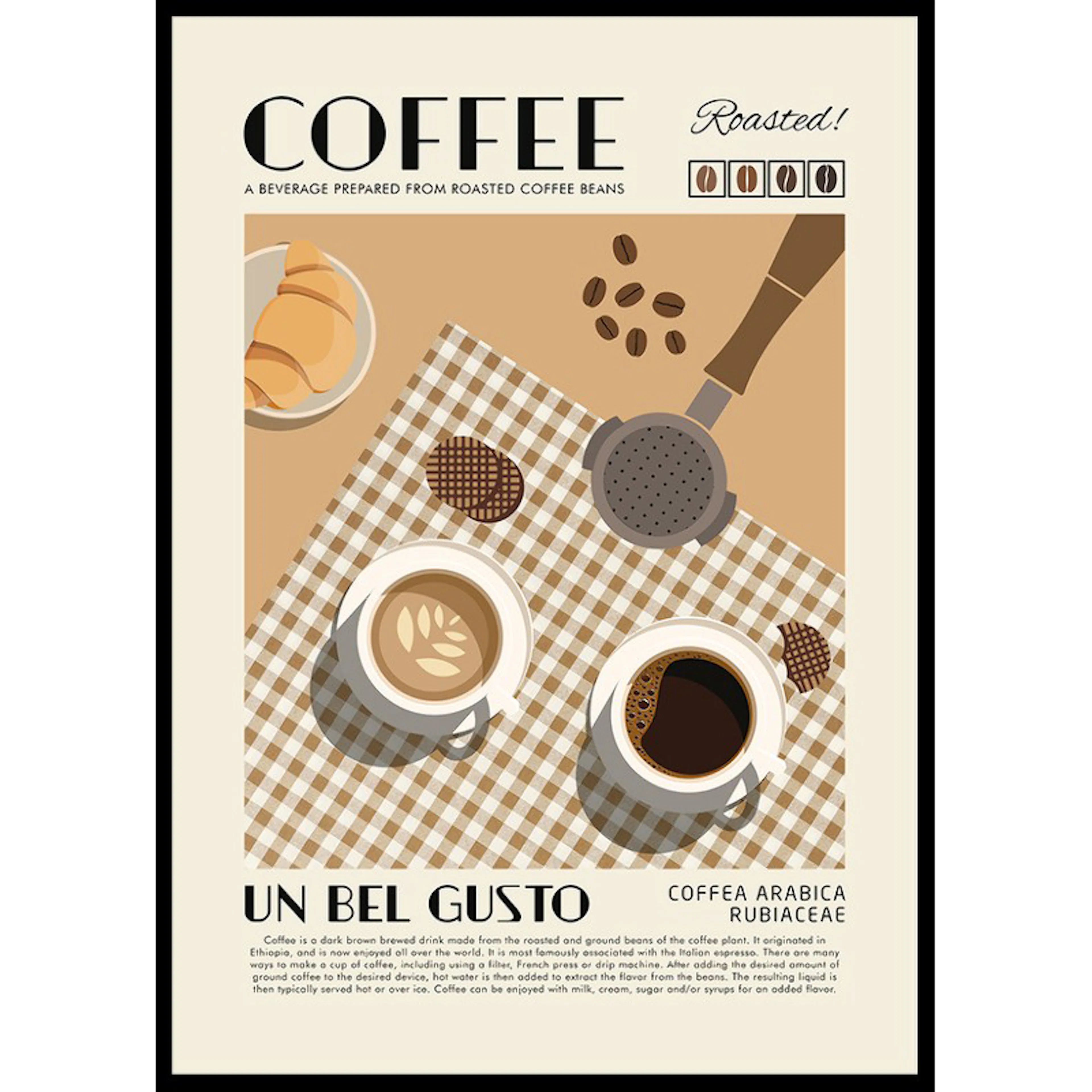Coffee Un Bel Gusto 50x70 50x70 cm