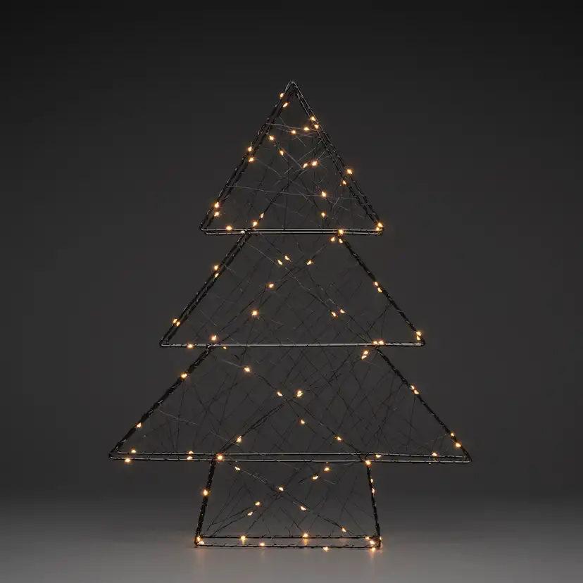 Metallgran Gnosjö Konstsmide 60 cm LED Svart