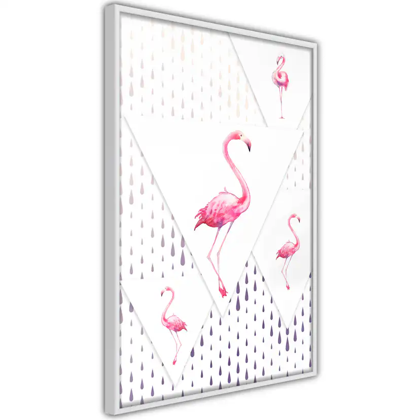 Poster Artgeist Affisch Flamingo Family
