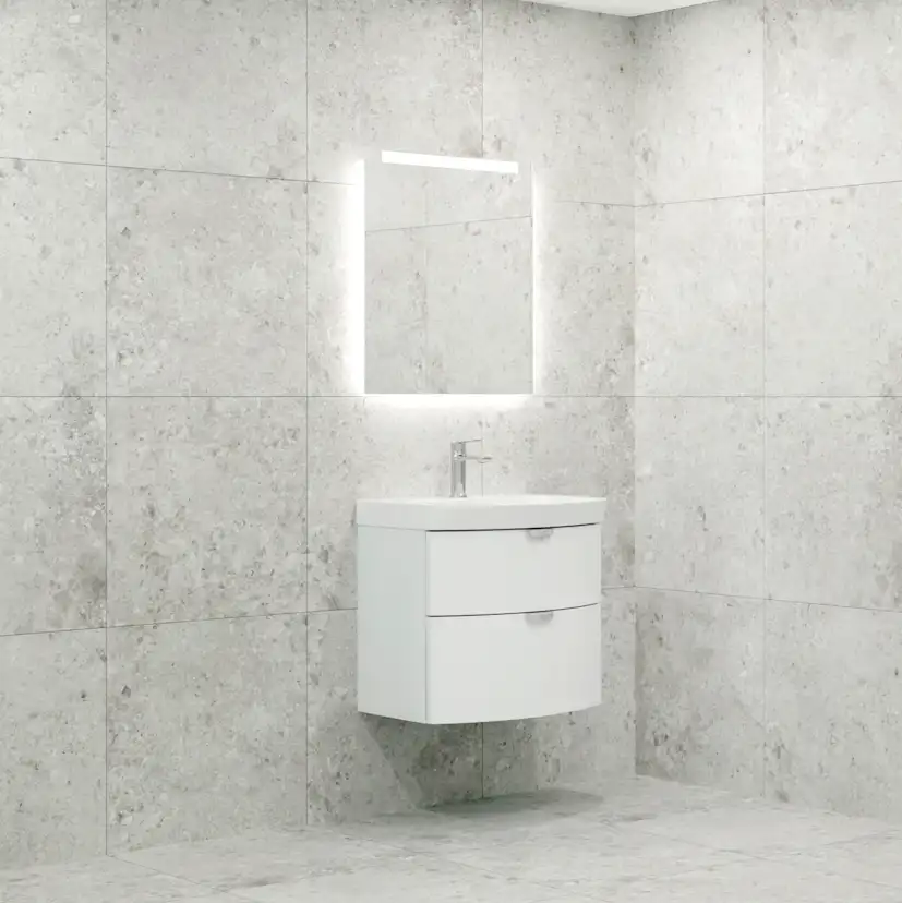 Möbelpaket Macro Design Heart Tvättställsskåp med Spegel