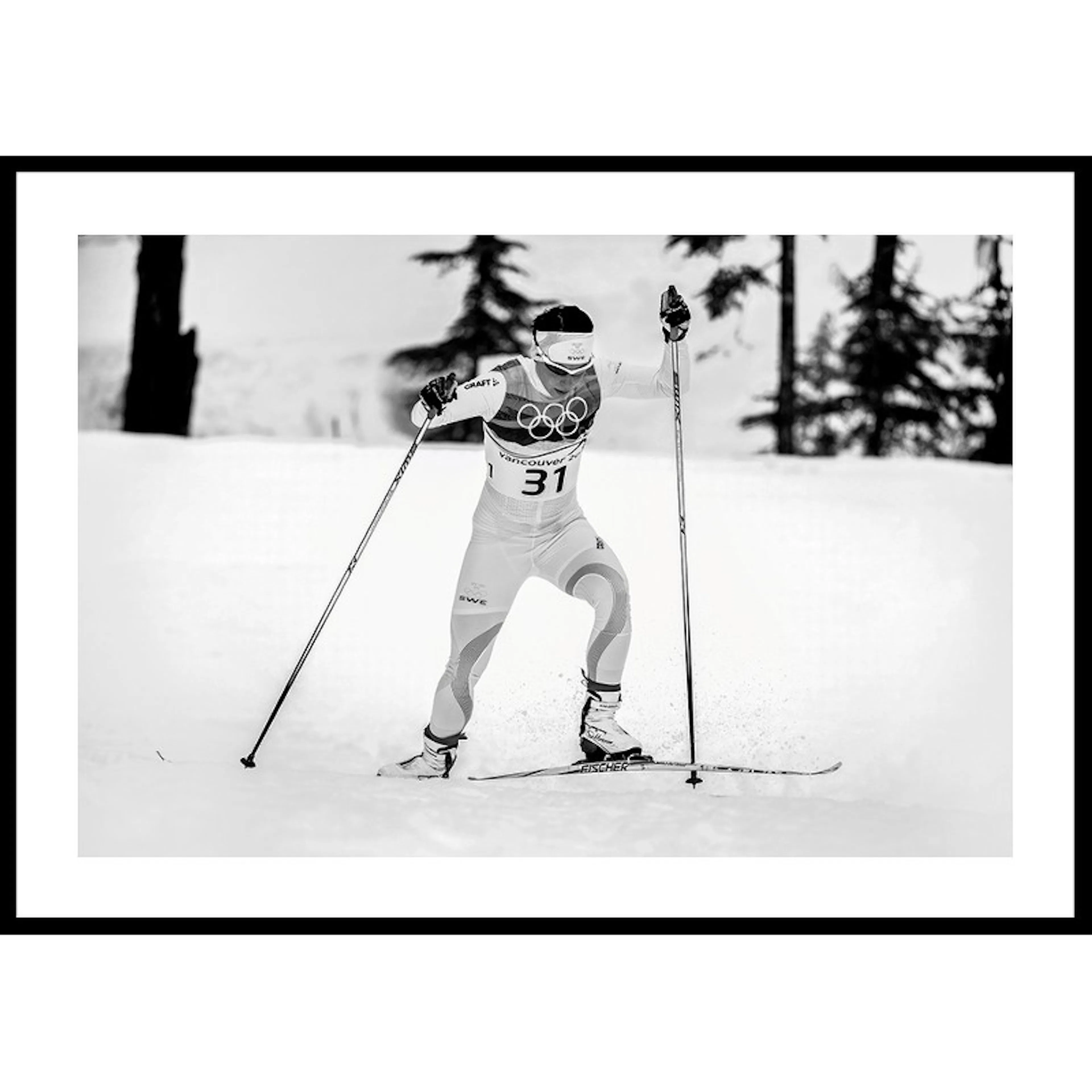 Poster Gallerix Charlotte Kalla OS-guld 2010 No1