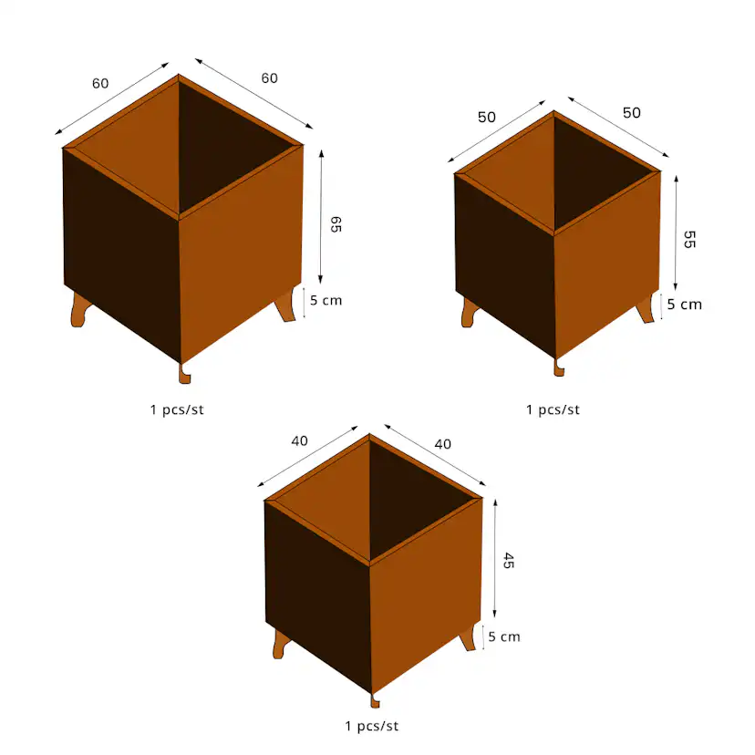 Krukset GrillSymbol Fat Ballerina 3-pack