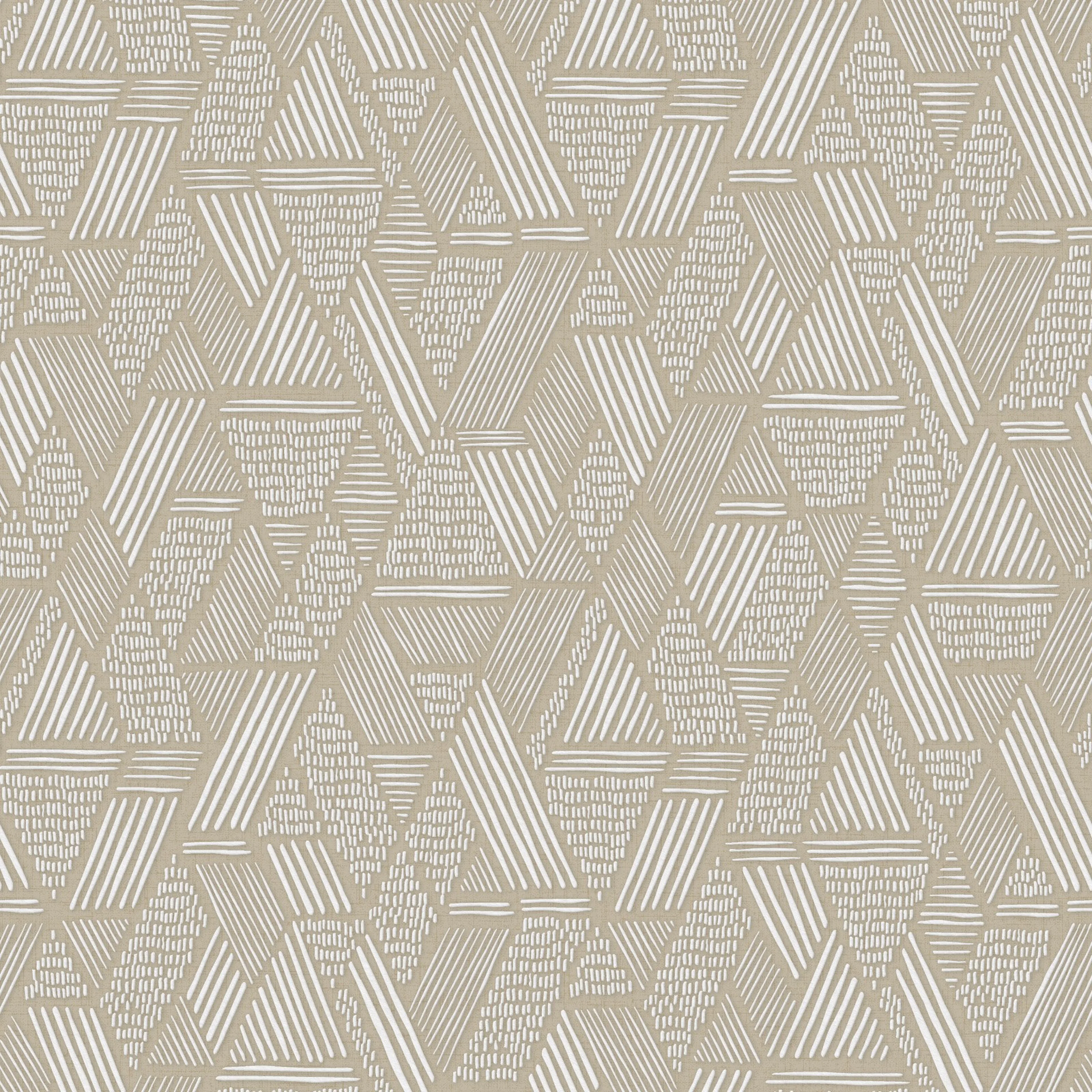 Tapet WOW Ethnic Stitch Naturligt