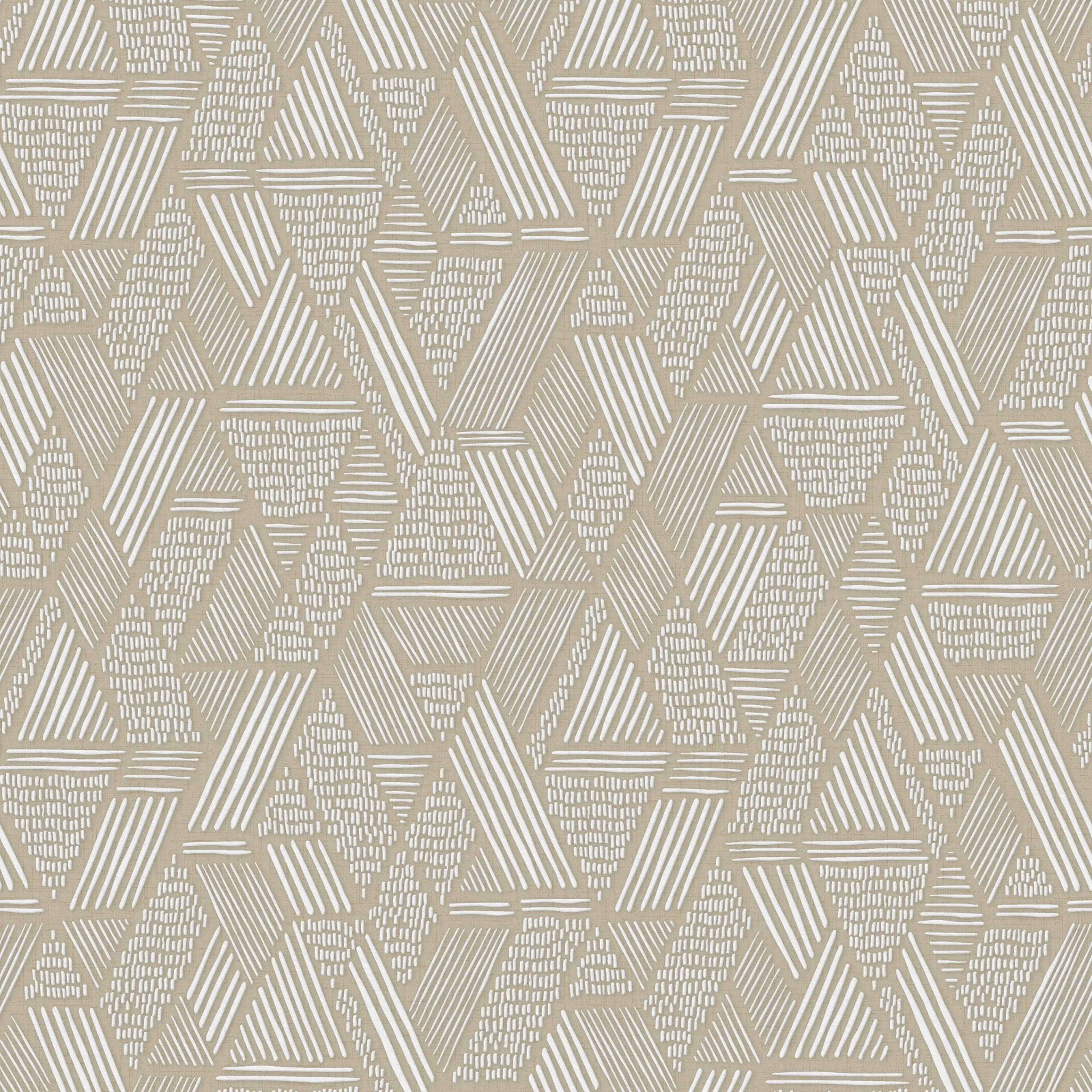 Tapet WOW Ethnic Stitch Naturligt