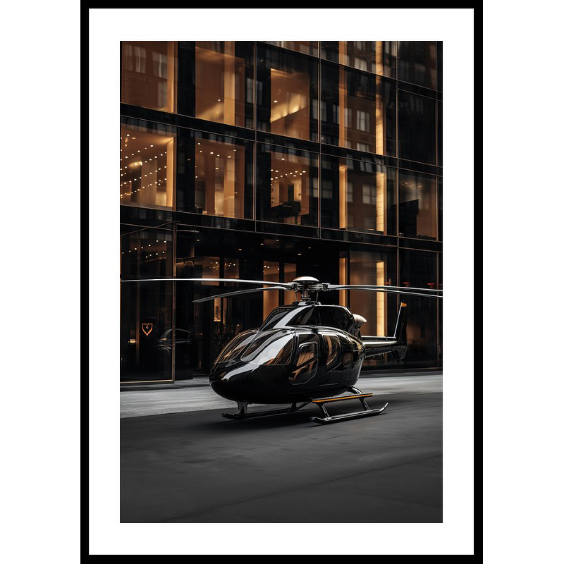 Helicopter Street View No2 30x40 30x40 cm
