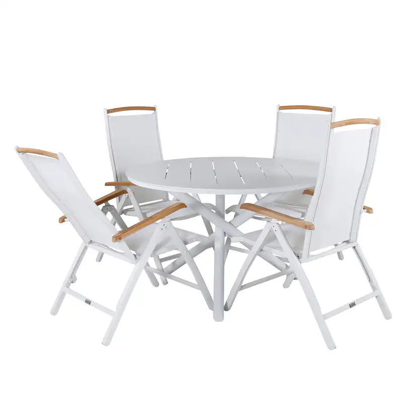 Matgrupp Venture Home Ande med 4 Palle Matstolar