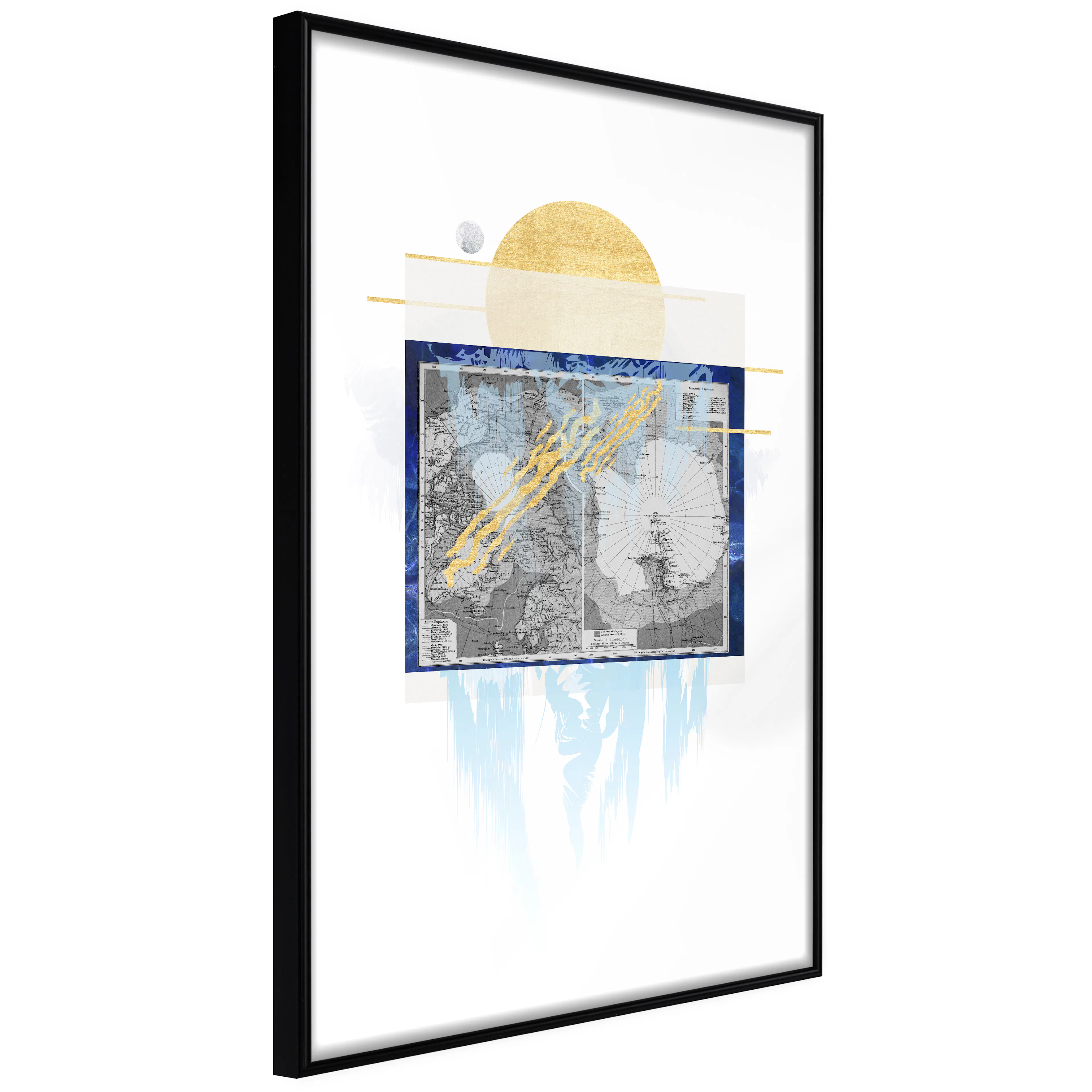 Affisch - Antarctica [Poster] 40x60 Svart ram, 40x60 cm