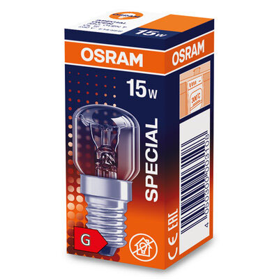 Ugnslampa Osram 15W E14 Klar 300gr