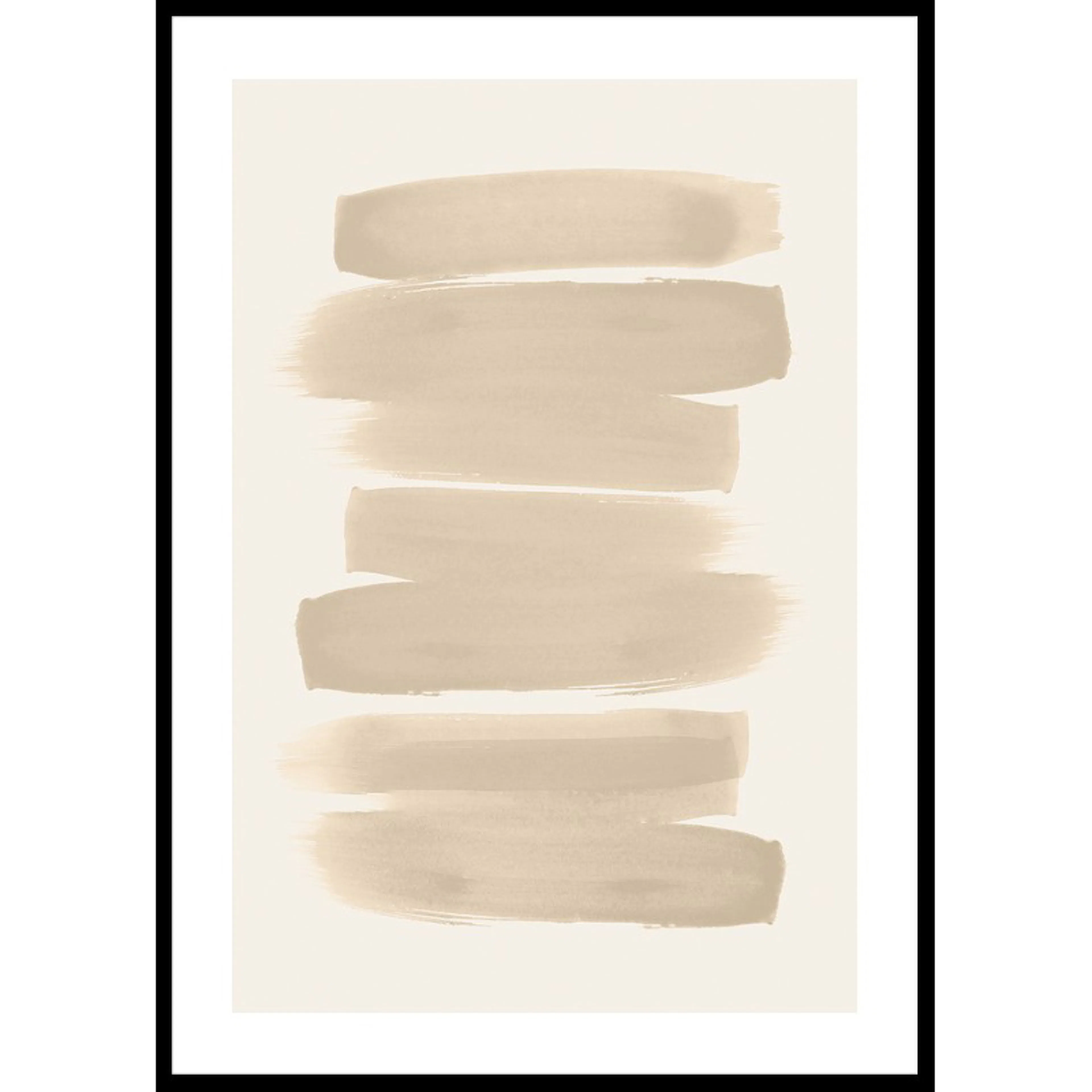 Poster Gallerix Beige Brushwork