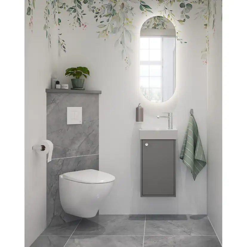 Vägghängd Toalettstol Gustavsberg Nautic 1530 Hygienic Flush