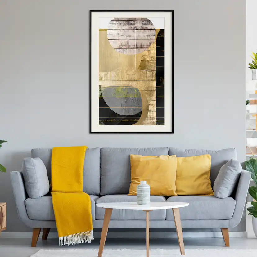 Poster Artgeist Affisch Abstract Construction