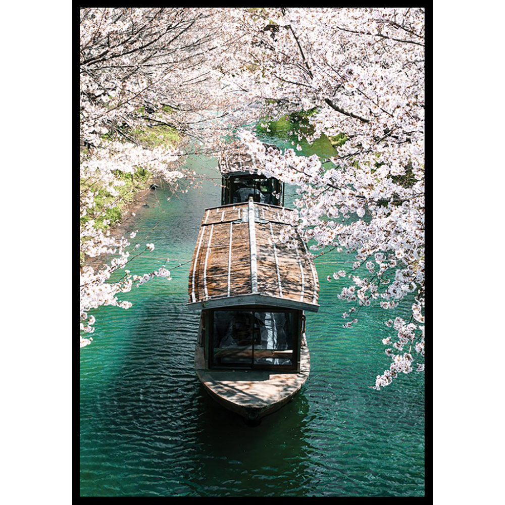 Poster Gallerix Boats On The Uji Canal