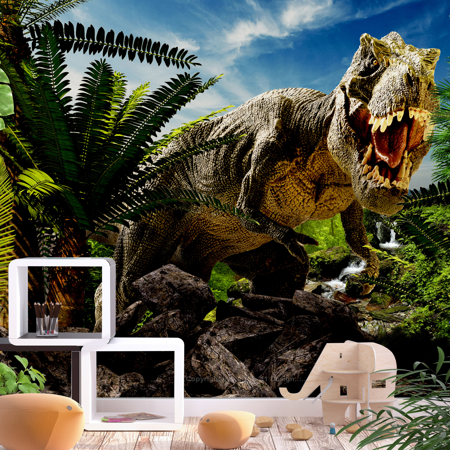 Fototapet Arkiio Angry Tyrannosaur