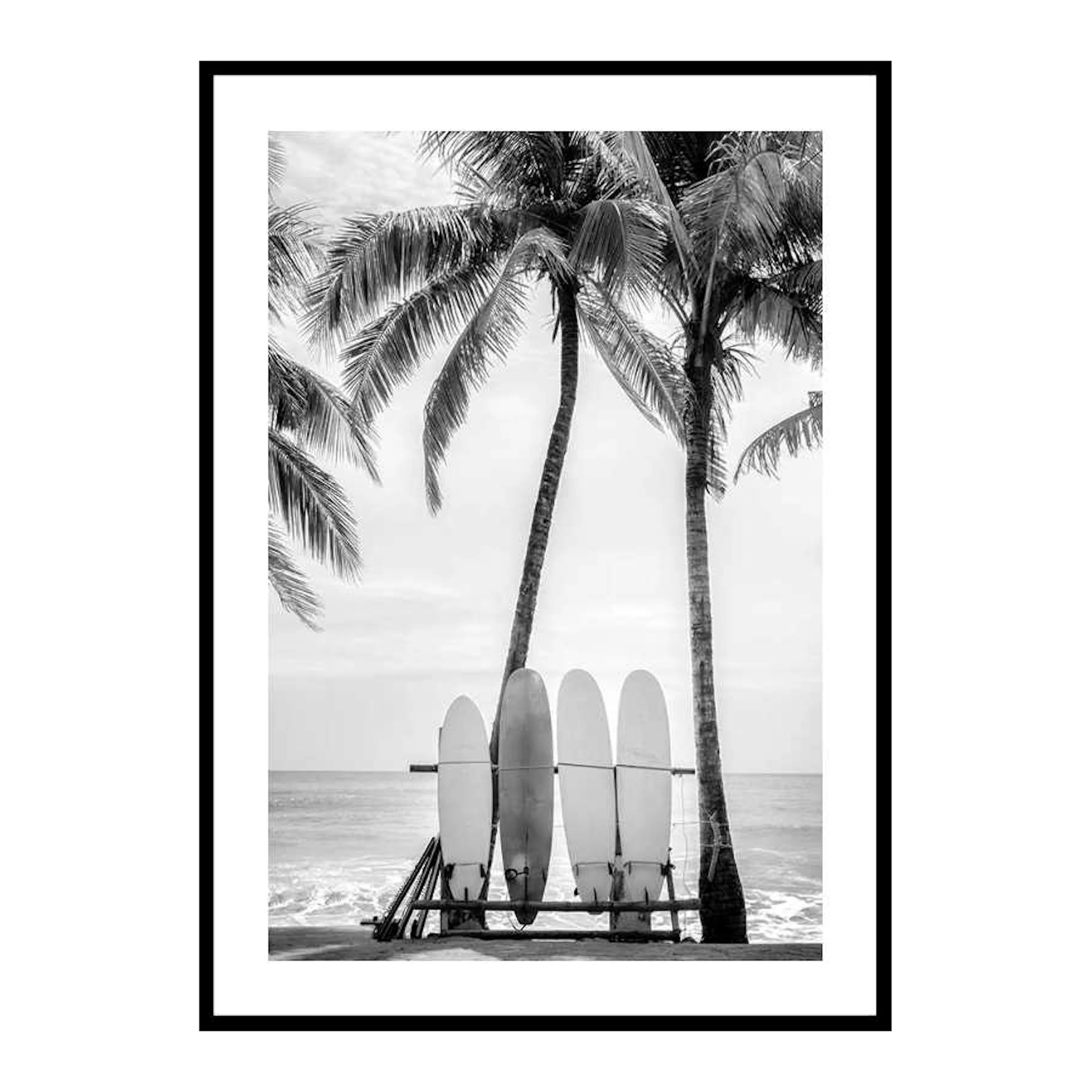 Surfing Boards On Beach 30x40 cm