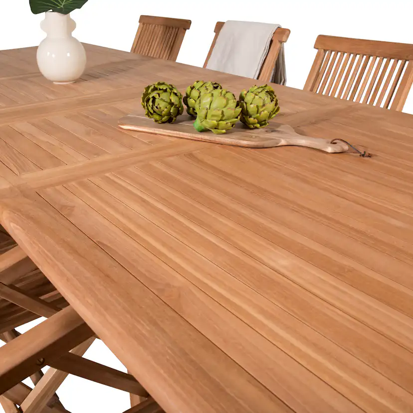 Matgrupp Venture Home Kiara 195/295 med 8 Stolar Med Armstöd