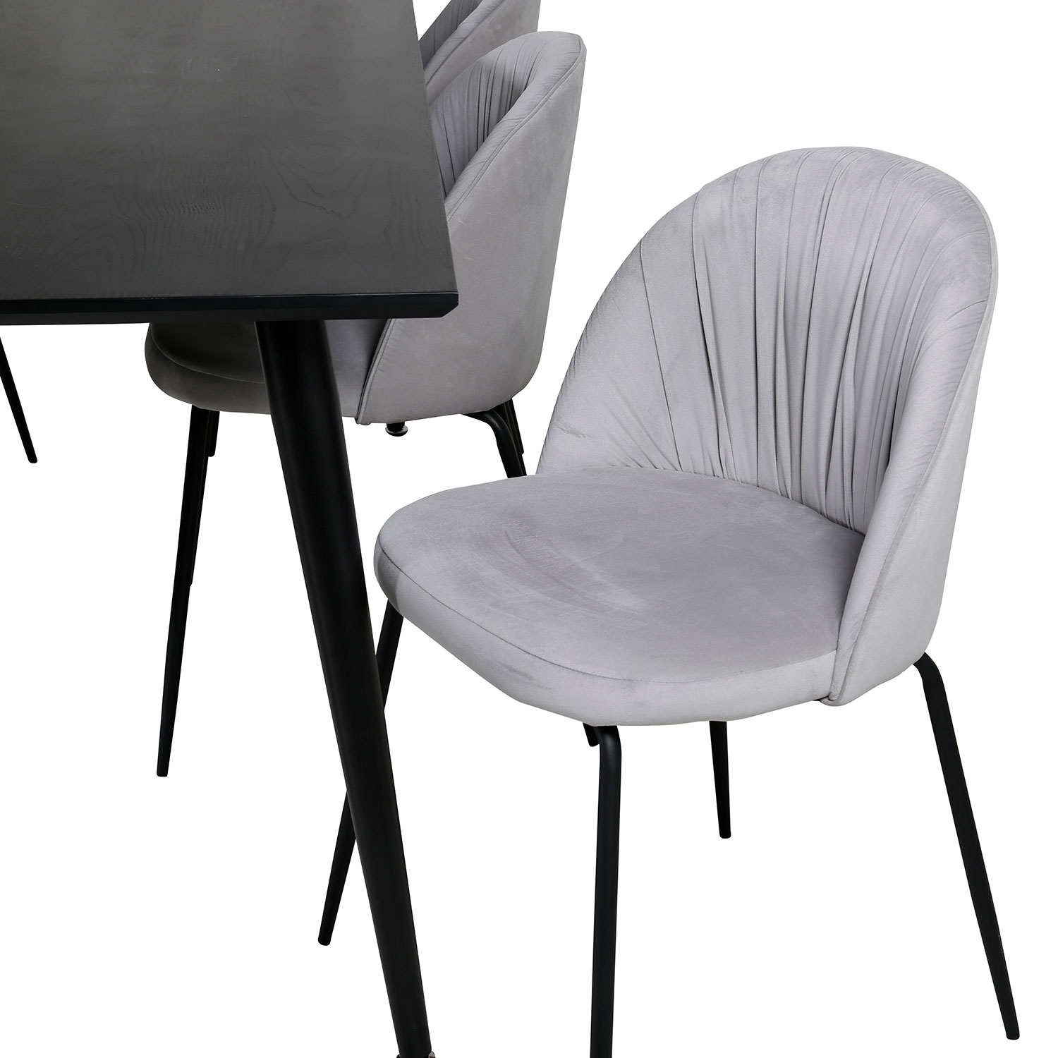 Matgrupp Venture Home Dipp med 6 Wrinkles stolar