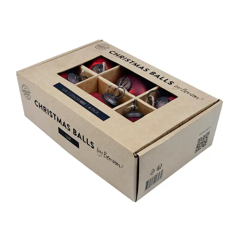 Julgranskulor by Benson Lux 6-pack