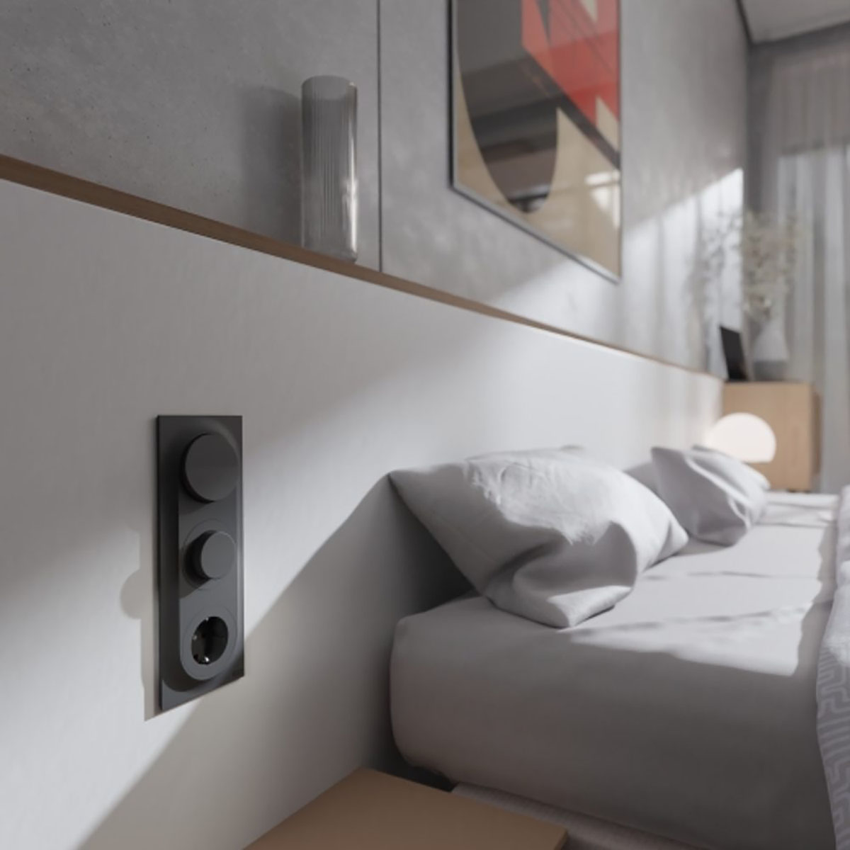 Dimmer Elko One 370 LED Infälld Vridbar Bakkantsstyrd IP21